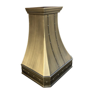 handmade antique brass kitchen stove vent hood