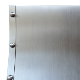 SINDA Brushed Stainless Steel with Round Rivets Sloped Customize Vent Hood