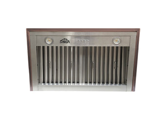 SINDA Handcrafted Wall Mount Copper Kitchen Hood In Stock H11L, 36"W x 21"D x 18"H - Sinda CopperCopper Range Hood36”W x 21”D x 18”H (Wall Mount)