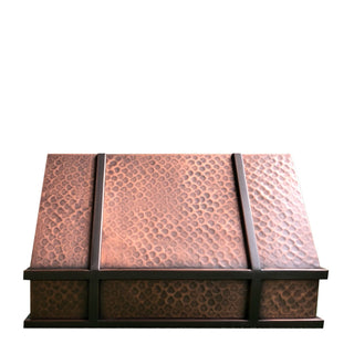 SINDA Handcrafted Wall Mount Copper Kitchen Hood In Stock H11L, 36"W x 21"D x 18"H - Sinda CopperCopper Range Hood36”W x 21”D x 18”H (Wall Mount)