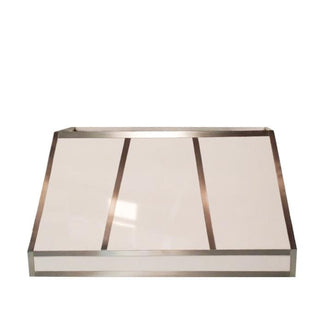 SINDA SRH11-4STR-B Handcrafted White Stainless Steel Range Hood