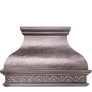 SINDA Custom Copper Kitchen Hood H2A1 with Scroll Pattern l Luxury Design l SINDA Copper