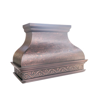 SINDA Light Hammered Copper Range Hood H2A1 l Farmhouse Range Hood l Free Shipping on All Orders