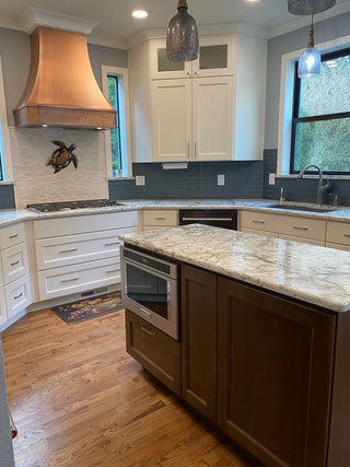 SINDA smooth copper custom kitchen vent hood