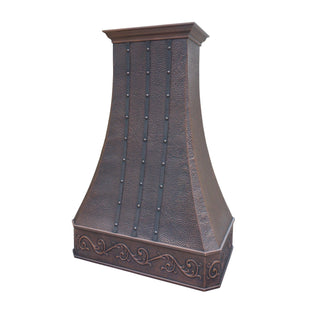 SINDA|Classic Design|Apron and Straps|Antique Copper|Custom Range Hood