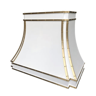 SRH33-4TR Handcrafted White Stainless Steel Kitchen Hood - SINDA