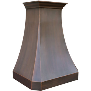 SINDA traditional copper kitchen range hood in antique copper