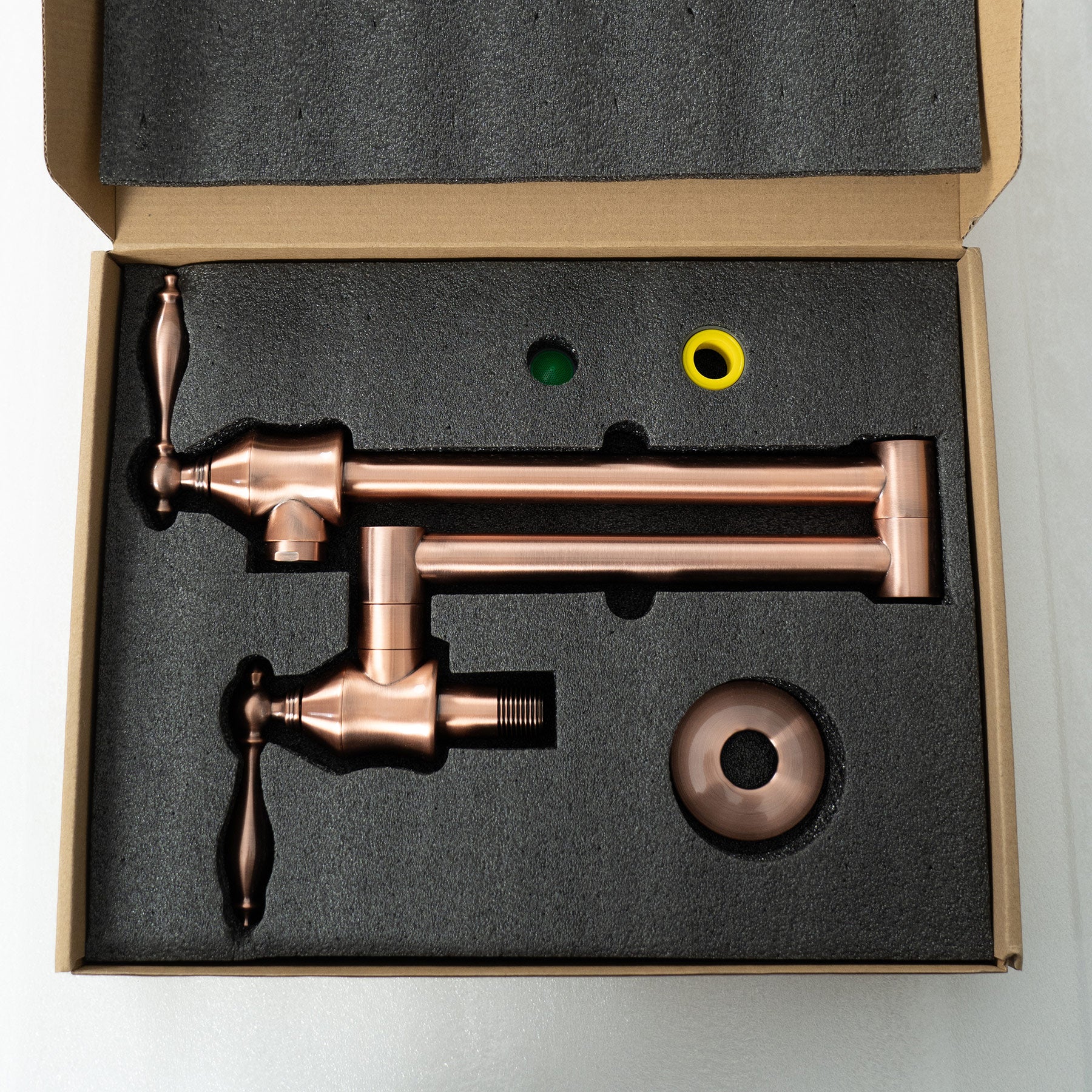 SINDA Solid Brass Pot Filler Kitchen Faucet Wall Mount Kitchen Sink ...