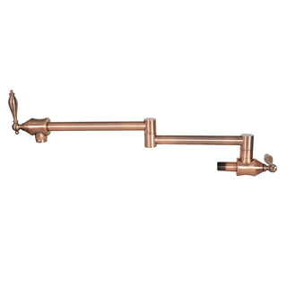 SINDA Solid Brass Pot Filler Kitchen Faucet Wall Mount Kitchen Sink, ‎AF6232-5-BC - Sinda Copper