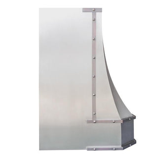 SINDA SRH4-2MTRC Handcrafted Brushed Stainless Steel Range Hood - Sinda CopperRange Hood