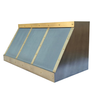 SINDA SRH11-4TR-AR Handcrafted Brushed Stainless Steel Range Hood - Sinda CopperRange Hood
