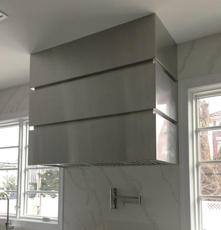 SINDA Brushed Stainless Steel Box Custom Kitchen Hood