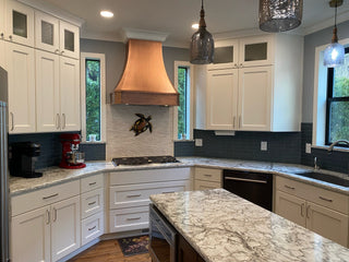 top ranked designer natural copper custom kitchen range hood by SINDA