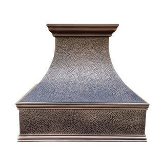 SINDA Tuscan Beehive Hammered Copper Range Hood In Stock, 30”W*21”D*27”H (Wall Mount), H7XBCW - SINDACopper Range Hood30”W x 21”D x 27”H (Wall Mount)