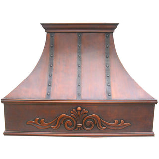 SINDA Rustic Copper Kitchen Hood H7TRA2 I Free Custom Design Service