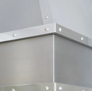 SINDA Tuscan Stainless Steel Kitchen Hood Conner Detail
