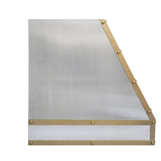 SINDA Handmade Stainless Steel Custom Kitchen Hood with Straps and Rivets