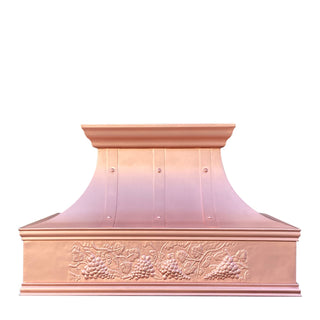 SINDA Wall Mount Copper Range Hood In Stock, 36"W x 21"D x 21"H (Wall Mount), H7TRA4-362121 - Sinda CopperCopper Range Hood36"W x 21"D x 21"H (Wall Mount)