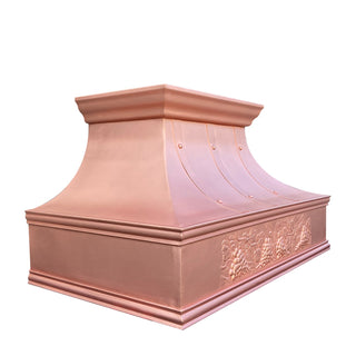 SINDA Wall Mount Copper Range Hood In Stock, 36"W x 21"D x 21"H (Wall Mount), H7TRA4-362121 - Sinda CopperCopper Range Hood36"W x 21"D x 21"H (Wall Mount)