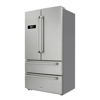 Thor 36 Inch Counter Depth French Door Refrigerator in Stainless Steel - Sinda CopperRefrigeratorsFree Standard Shipping (About 4 weeks of the lead time)