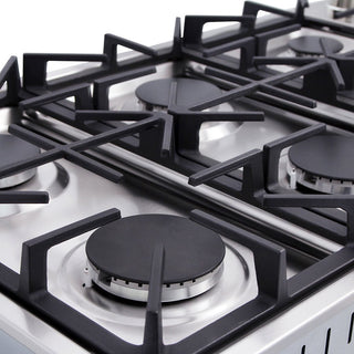 36 Inch Professional Drop-In Gas Cooktop with Six Burners in Stainless  Steel - THOR Kitchen