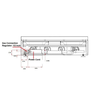 Thor 36 Inch Professional Gas Rangetop in Stainless Steel with 6 Burners - Sinda CopperNatural Gas
